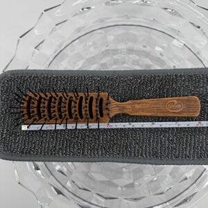 VTG GOODY WOOD GRAIN‎ DETANGLE VENTED BLOW DRY HAIR BRUSH MADE IN USA~NICE!